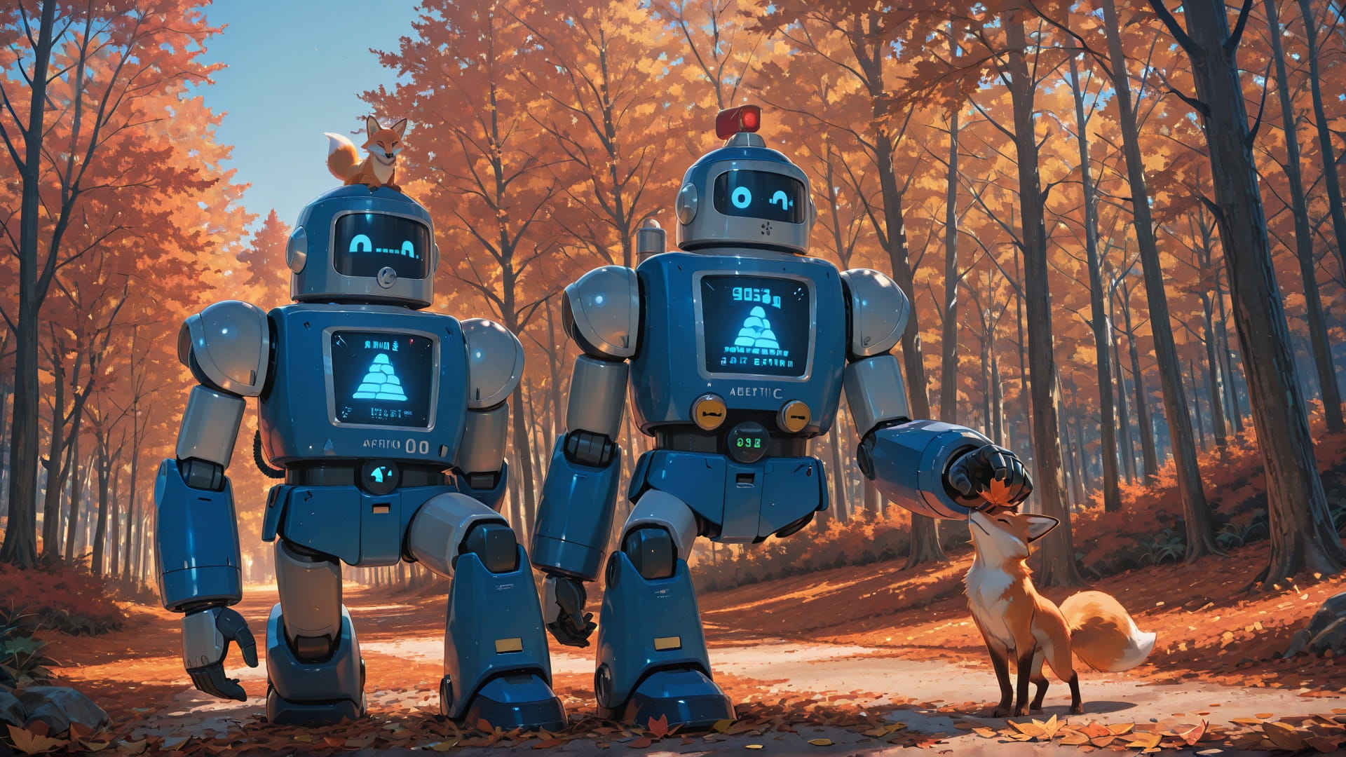 Blue Afternoon Nature Agentic smartphone wallpaper free download, vertical 16:9 format, Blue, Afternoon, Nature, Autumn