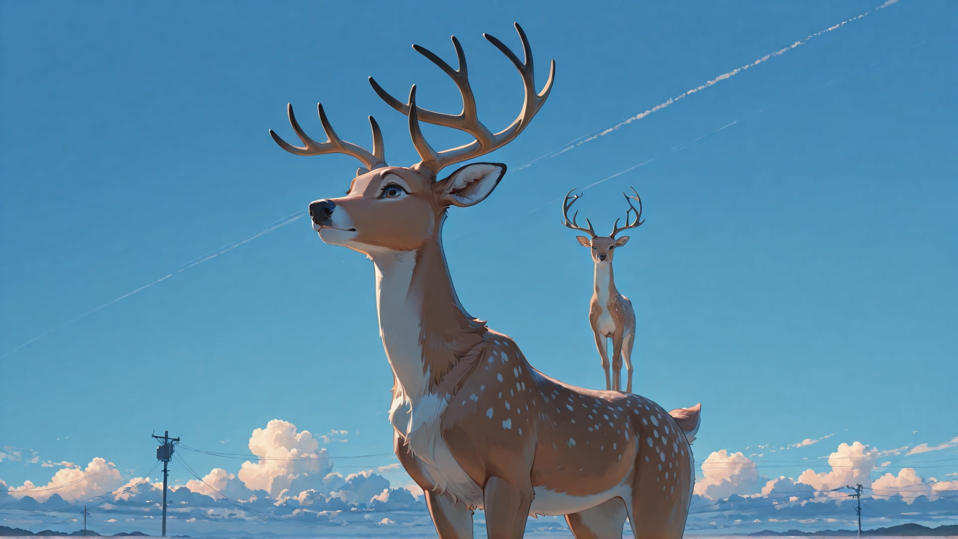 Blue Afternoon Sky Agentic smartphone wallpaper free download, vertical 16:9 format, Blue, Afternoon, Sky, Summer