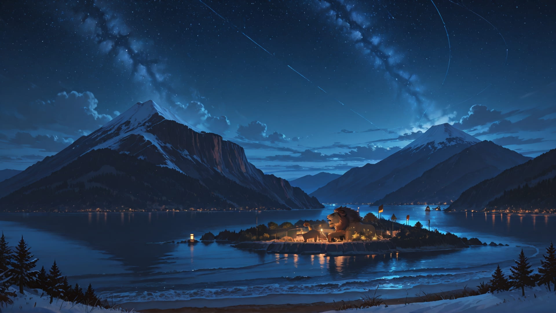 Brown Night Sea Agentic smartphone wallpaper free download, vertical 16:9 format, Brown, Night, Sea, Winter