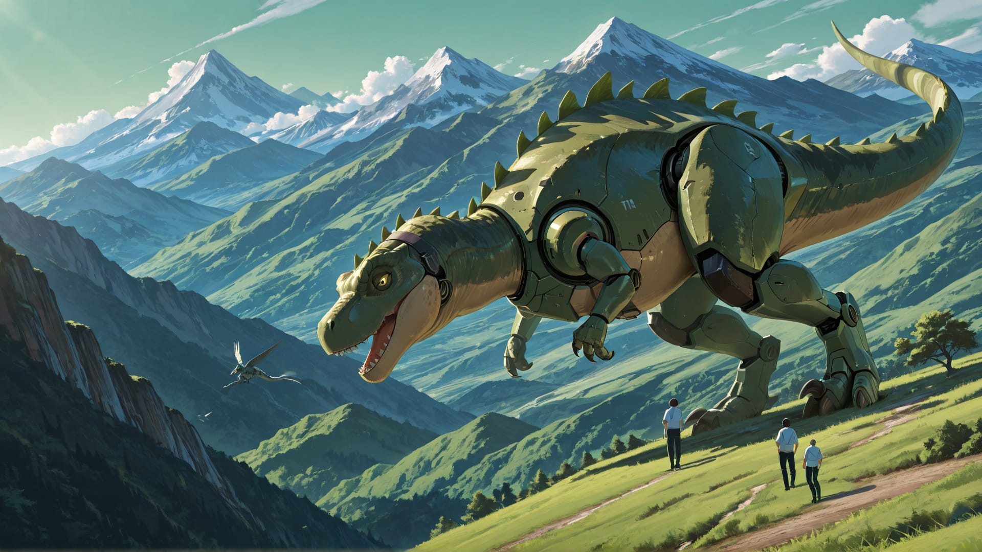 Green Afternoon Mountain Agentic smartphone wallpaper free download, vertical 16:9 format, Green, Afternoon, Mountain, Summer