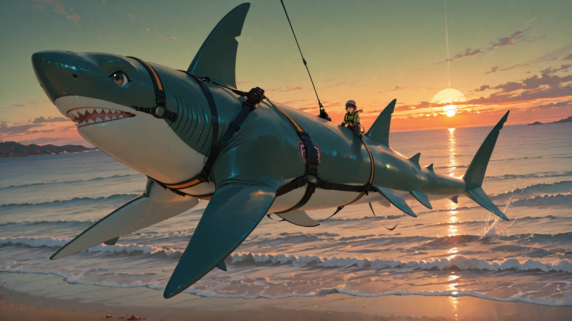 Green Sunset Sea Agentic smartphone wallpaper free download, vertical 16:9 format, Green, Sunset, Sea, Autumn