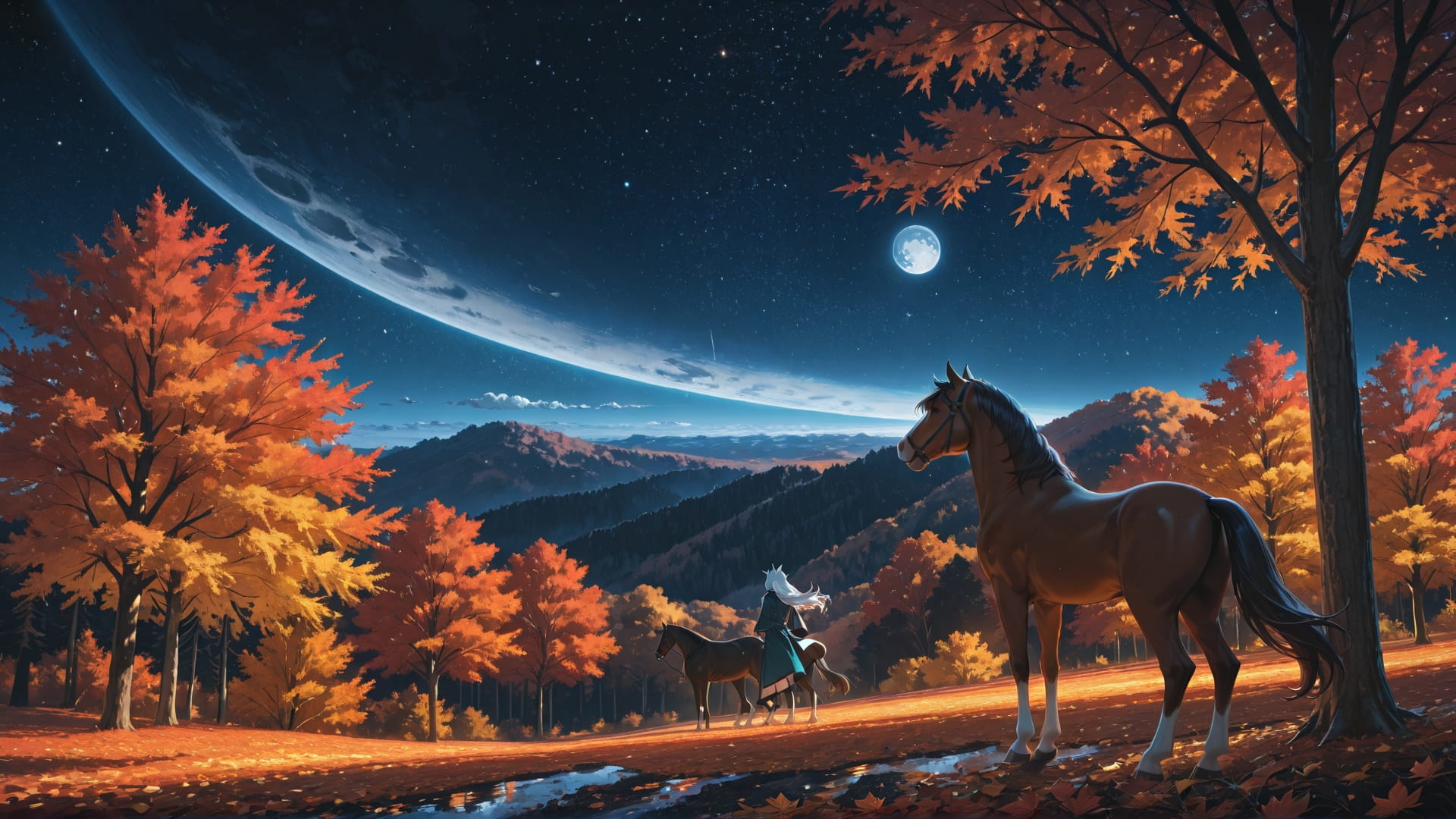 Blue Afternoon Nature Artemis smartphone wallpaper free download, vertical 16:9 format, Blue, Afternoon, Nature, Autumn