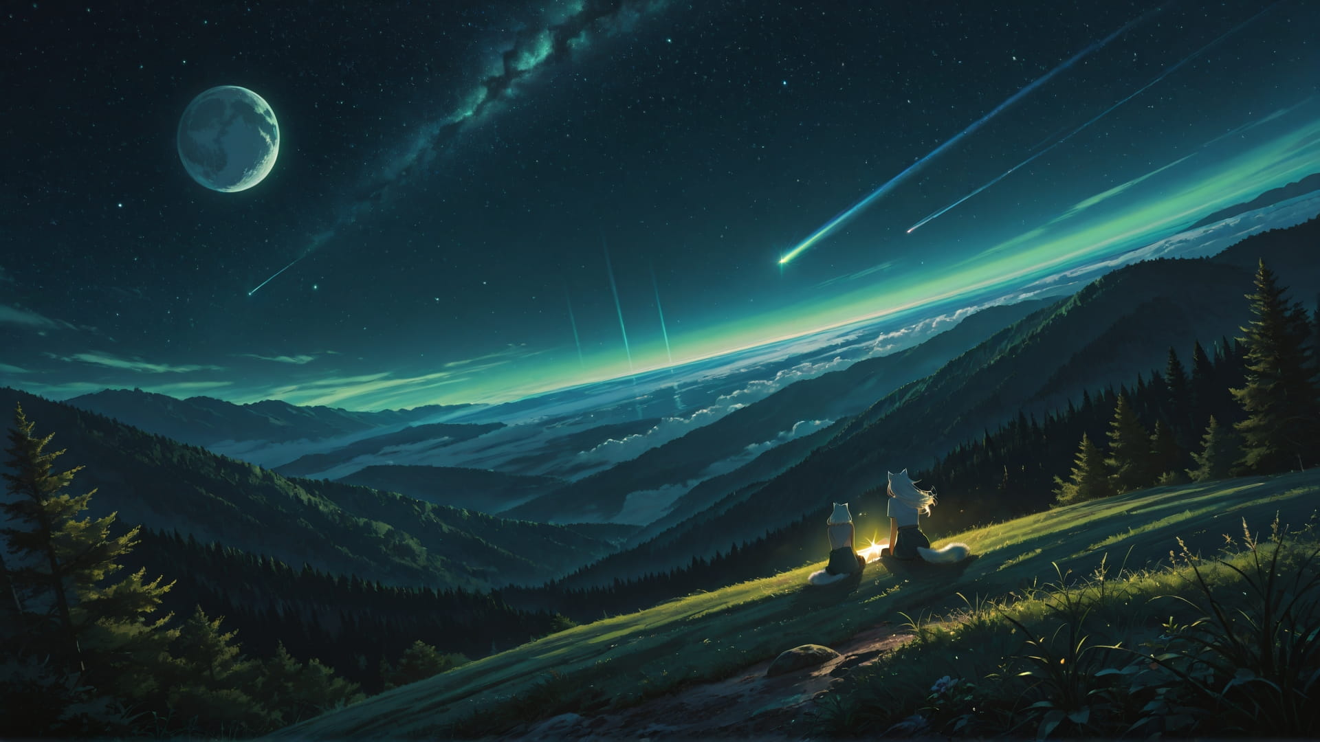 Green Afternoon Nature Artemis smartphone wallpaper free download, vertical 16:9 format, Green, Afternoon, Nature, Summer 001