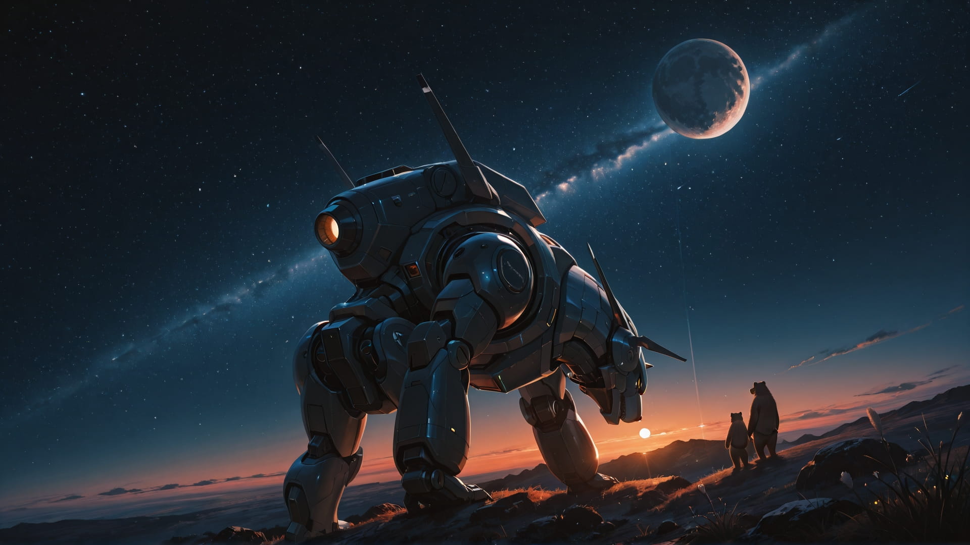 Orange Night Sky Artemis smartphone wallpaper free download, vertical 16:9 format, Orange, Night, Sky, Spring