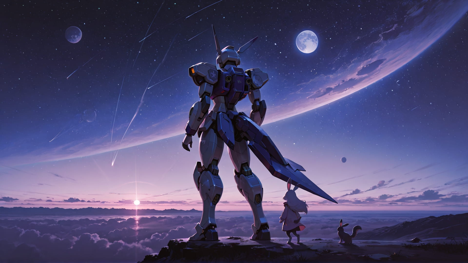 Purple Afternoon Sky Artemis smartphone wallpaper free download, vertical 16:9 format, Purple, Afternoon, Sky, Summer