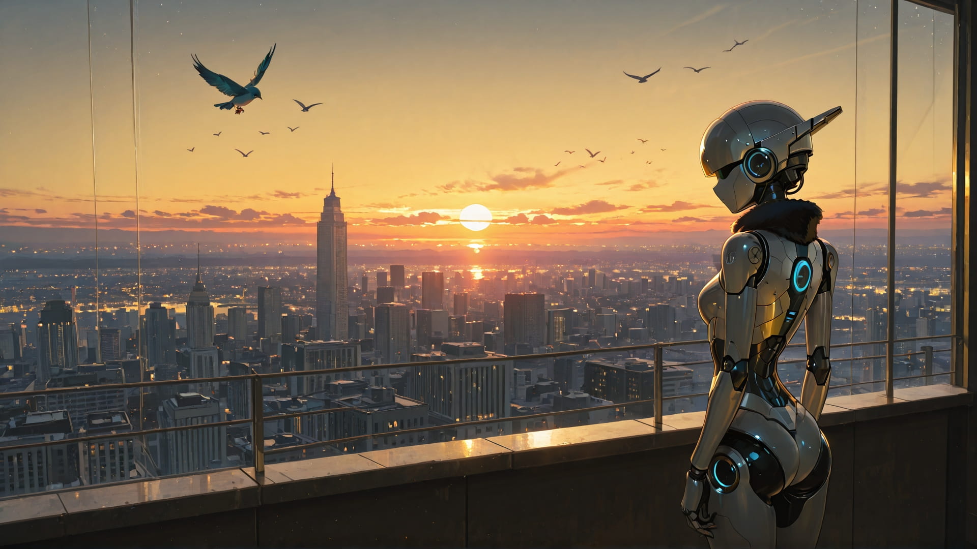 Yellow Sunset City BlockParty smartphone wallpaper free download, vertical 16:9 format, Yellow, Sunset, City, Winter