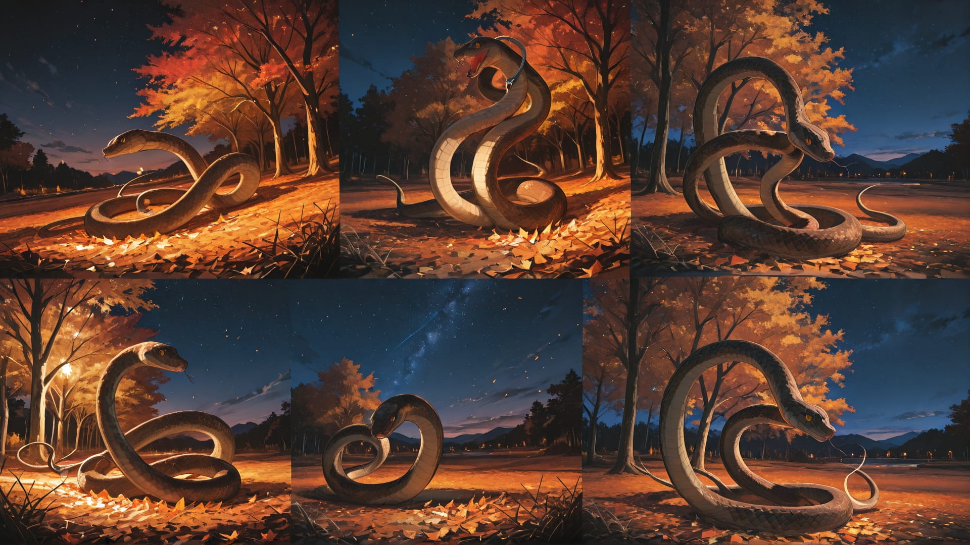 Brown Night Sky Brainrot smartphone wallpaper free download, vertical 16:9 format, Brown, Night, Sky, Autumn