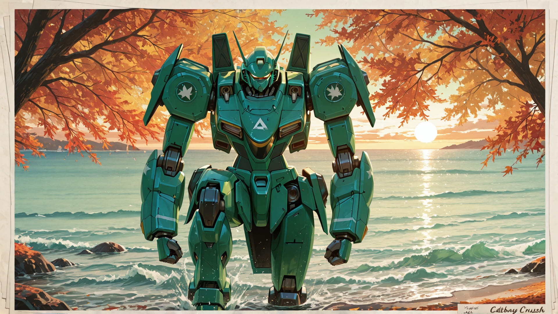 Green Afternoon Sea CabbageCrush smartphone wallpaper free download, vertical 16:9 format, Green, Afternoon, Sea, Autumn