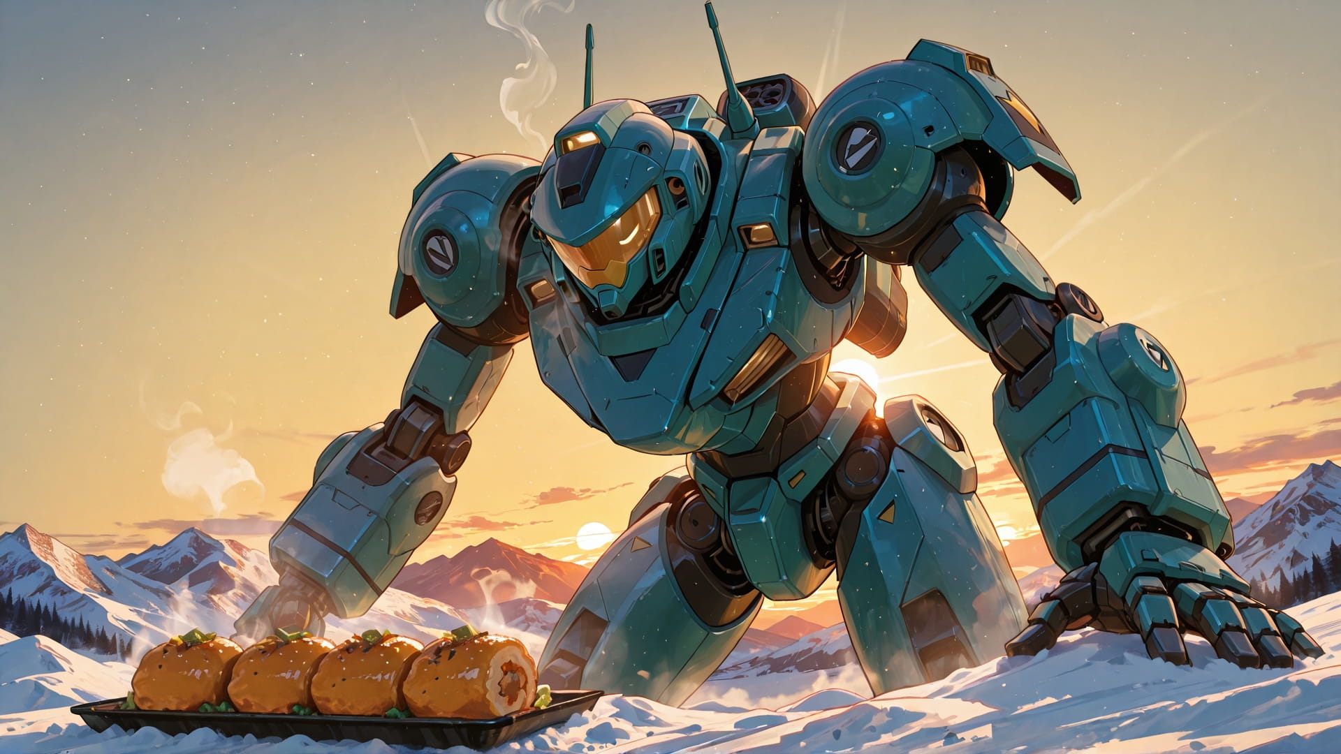 Yellow Sunset Mountain CabbageCrush smartphone wallpaper free download, vertical 16:9 format, Yellow, Sunset, Mountain, Winter