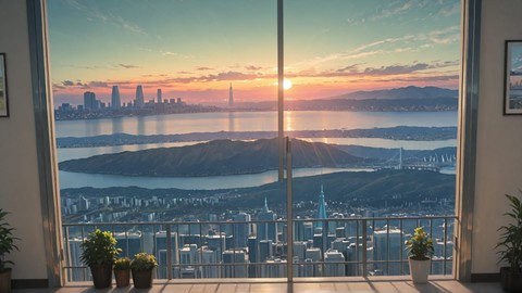 Green Sunset City Canada smartphone wallpaper free download, vertical 9:16 format, Green, Sunset, City, Spring 001