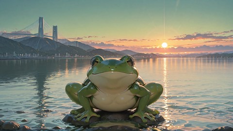 Green Sunset Sea Canada smartphone wallpaper free download, vertical 9:16 format, Green, Sunset, Sea, Summer