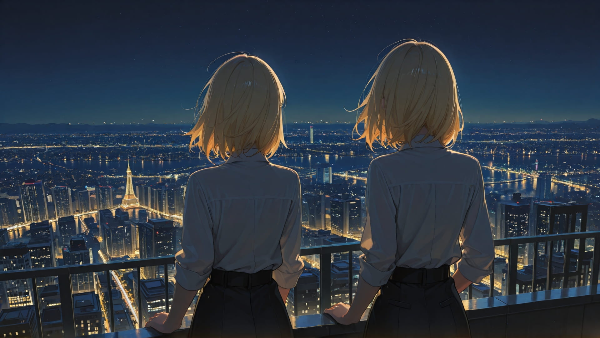 Yellow Night City Canada smartphone wallpaper free download, vertical 16:9 format, Yellow, Night, City, Summer