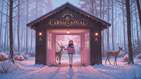 Pink Afternoon Nature Carnival smartphone wallpaper free download, vertical 9:16 format, Pink, Afternoon, Nature, Winter