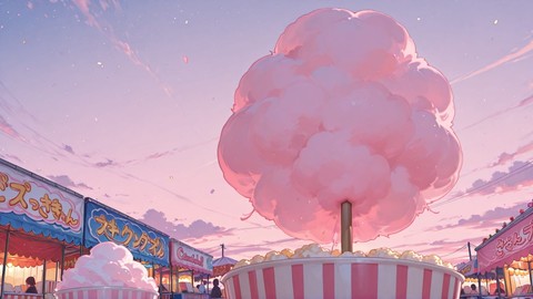 Pink Afternoon Sky Carnival smartphone wallpaper free download, vertical 9:16 format, Pink, Afternoon, Sky, Spring 001