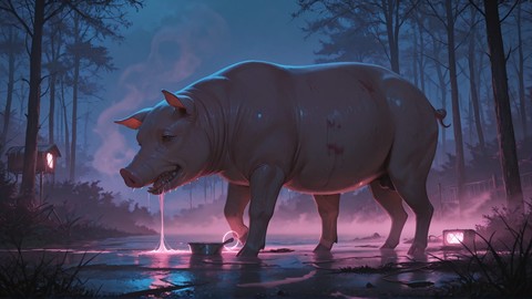 Pink Night Nature Carnival smartphone wallpaper free download, vertical 9:16 format, Pink, Night, Nature, Summer