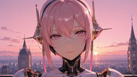 Pink Sunset City Cathedral smartphone wallpaper free download, vertical 9:16 format, Pink, Sunset, City, Summer