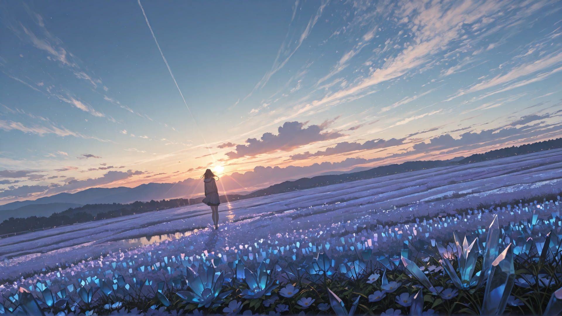 Brown Afternoon Sky Crystal smartphone wallpaper free download, vertical 16:9 format, Brown, Afternoon, Sky, Spring 001