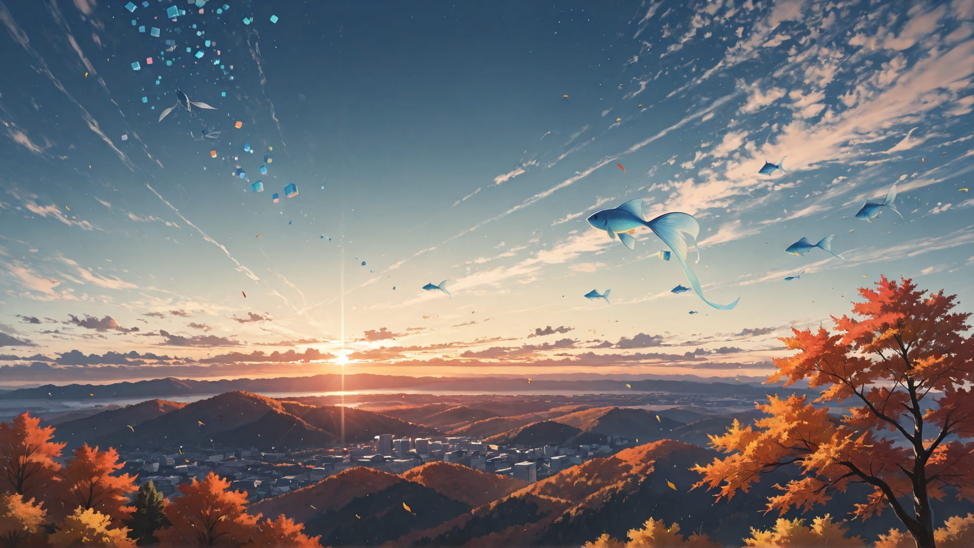 Brown Afternoon Sky Cube smartphone wallpaper free download, vertical 16:9 format, Brown, Afternoon, Sky, Autumn 001