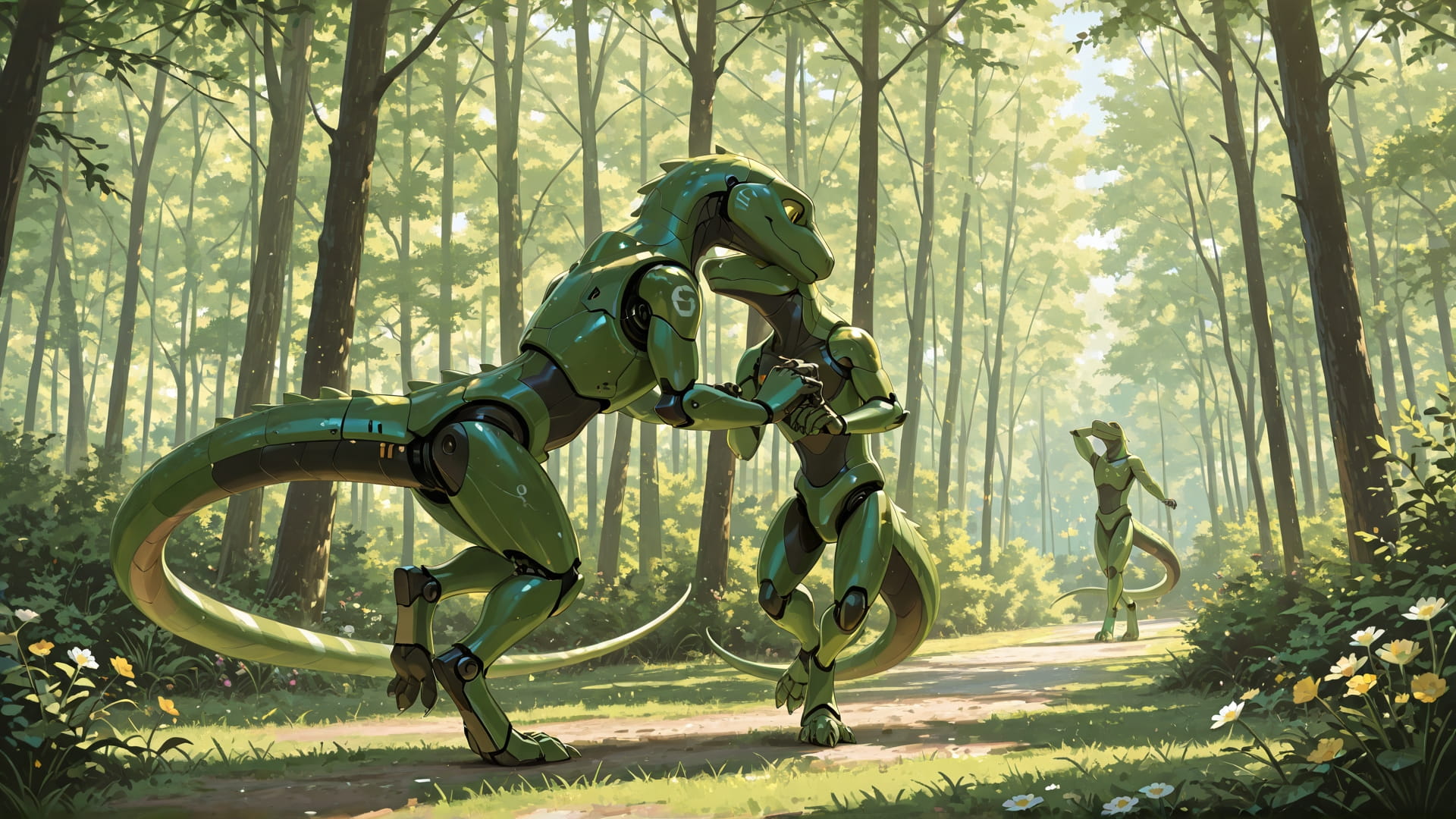 Green Afternoon Nature Dance smartphone wallpaper free download, vertical 16:9 format, Green, Afternoon, Nature, Spring