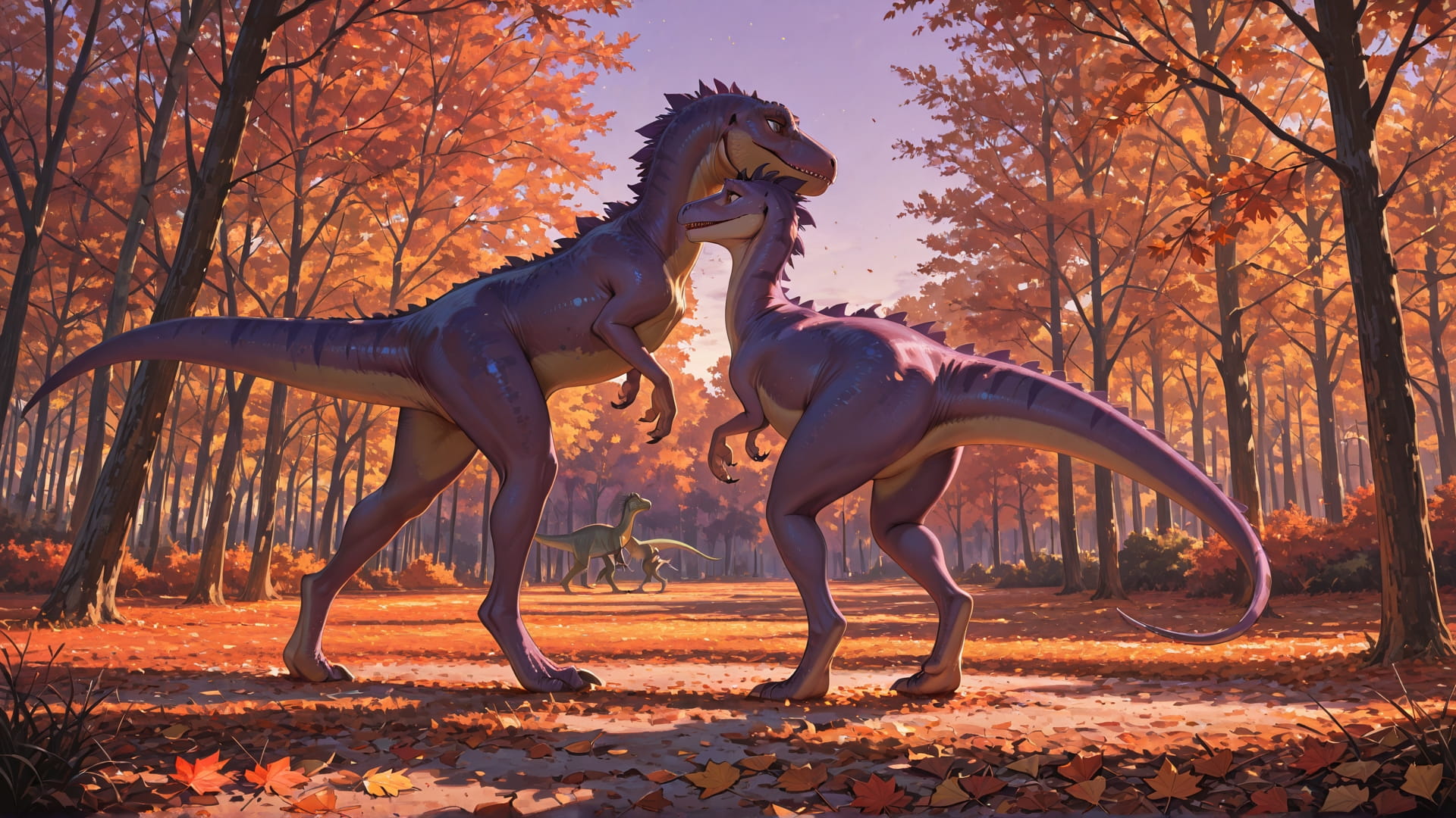 Purple Afternoon Nature Dance smartphone wallpaper free download, vertical 16:9 format, Purple, Afternoon, Nature, Autumn