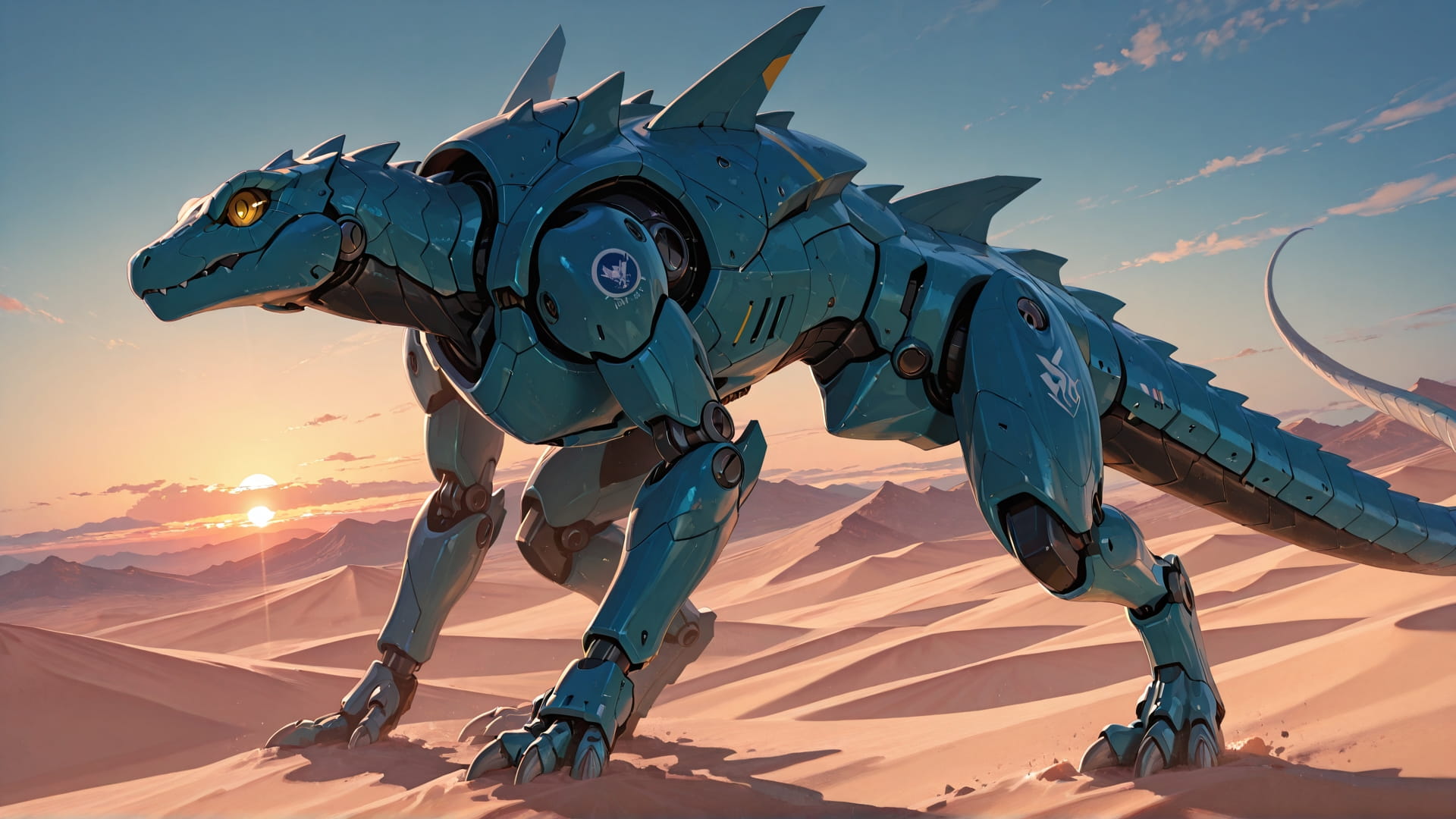 Blue Sunset Mountain Desert smartphone wallpaper free download, vertical 16:9 format, Blue, Sunset, Mountain, Summer