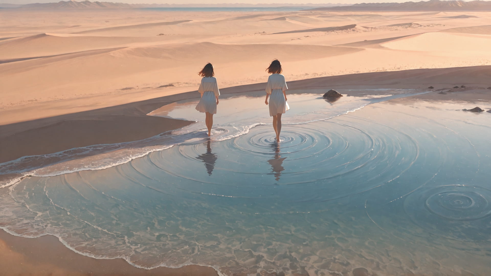 Brown Afternoon Sea Desert smartphone wallpaper free download, vertical 16:9 format, Brown, Afternoon, Sea, Spring