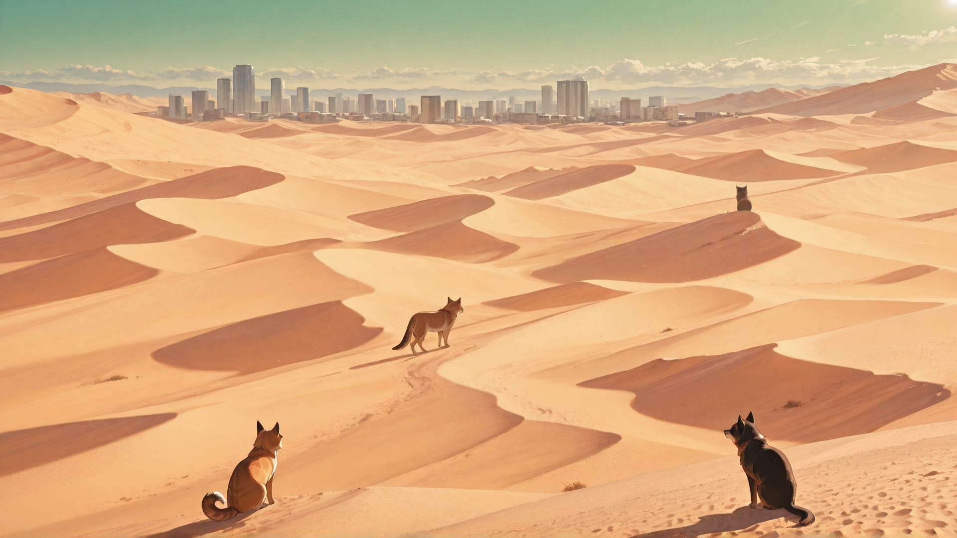 Green Afternoon City Desert smartphone wallpaper free download, vertical 16:9 format, Green, Afternoon, City, Summer