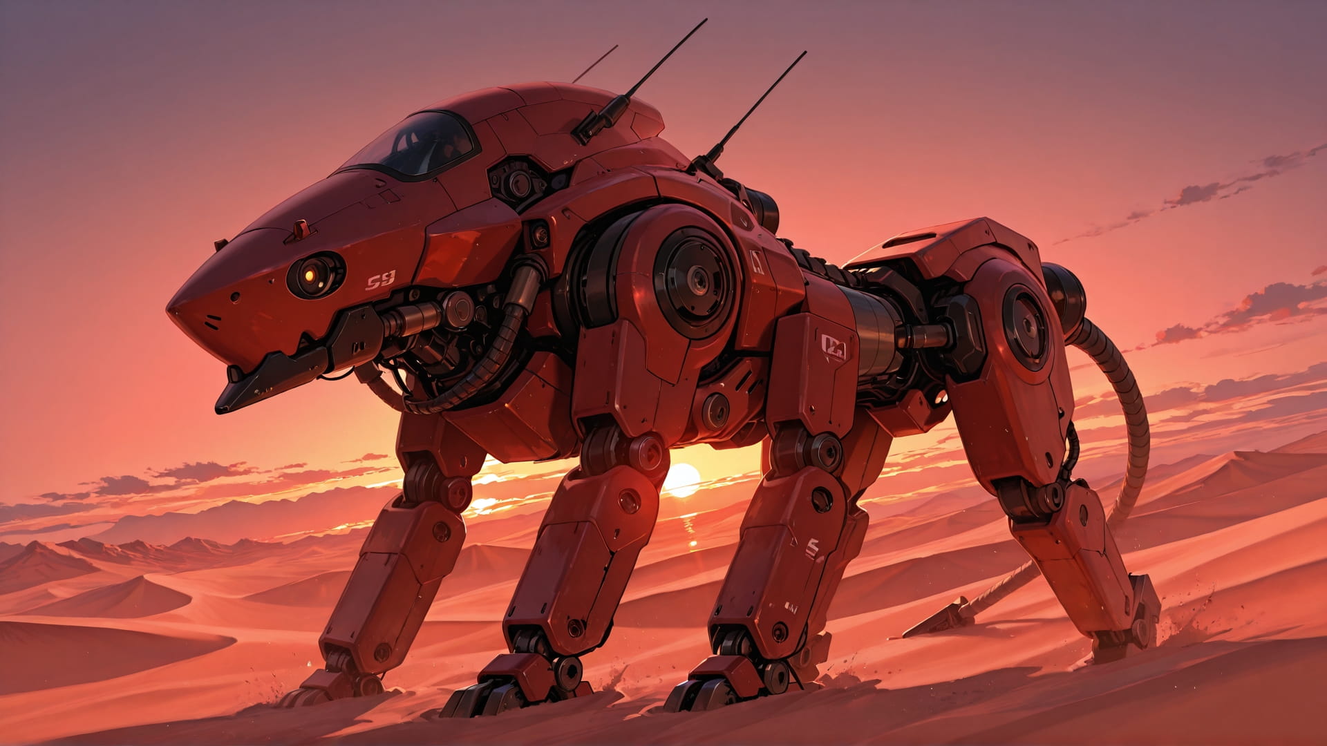 Red Sunset Sky Desert smartphone wallpaper free download, vertical 16:9 format, Red, Sunset, Sky, Spring