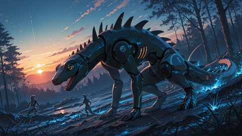 Blue Sunset Nature Disaster smartphone wallpaper free download, vertical 9:16 format, Blue, Sunset, Nature, Spring