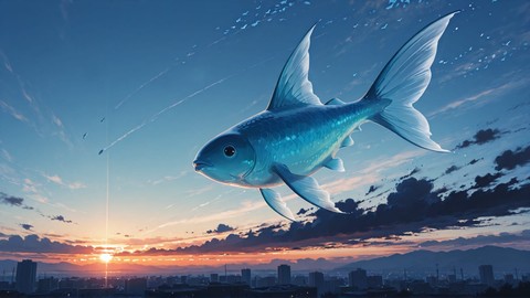 Blue Sunset Sky Disaster smartphone wallpaper free download, vertical 9:16 format, Blue, Sunset, Sky, Spring