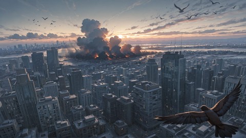 Brown Afternoon City Disaster smartphone wallpaper free download, vertical 9:16 format, Brown, Afternoon, City, Winter