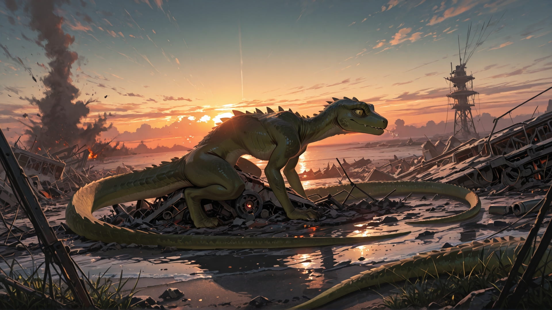 Brown Sunset Sky Disaster smartphone wallpaper free download, vertical 16:9 format, Brown, Sunset, Sky, Spring