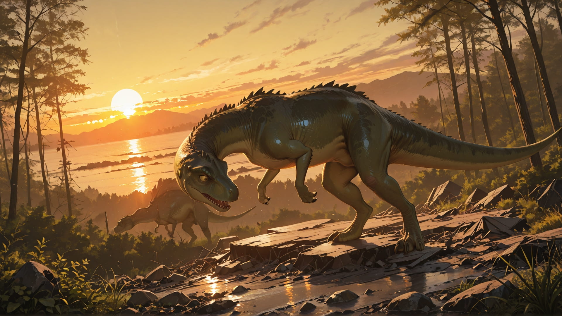 Yellow Sunset Nature Disaster smartphone wallpaper free download, vertical 16:9 format, Yellow, Sunset, Nature, Summer