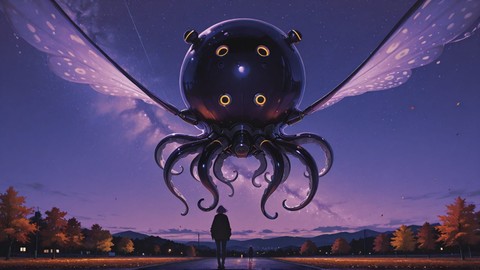 Purple Night Sky DramaClub smartphone wallpaper free download, vertical 9:16 format, Purple, Night, Sky, Autumn