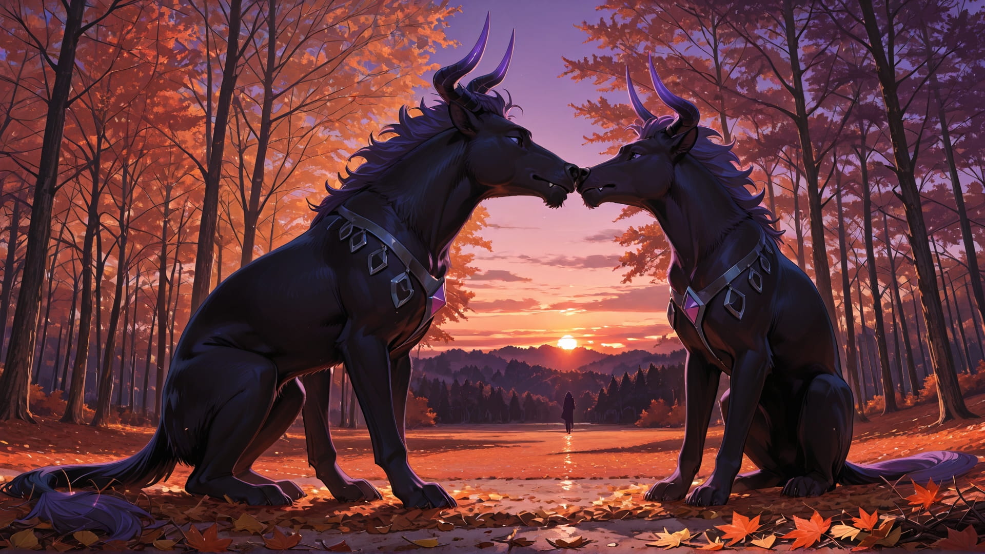 Purple Sunset Nature DramaClub smartphone wallpaper free download, vertical 16:9 format, Purple, Sunset, Nature, Autumn 001