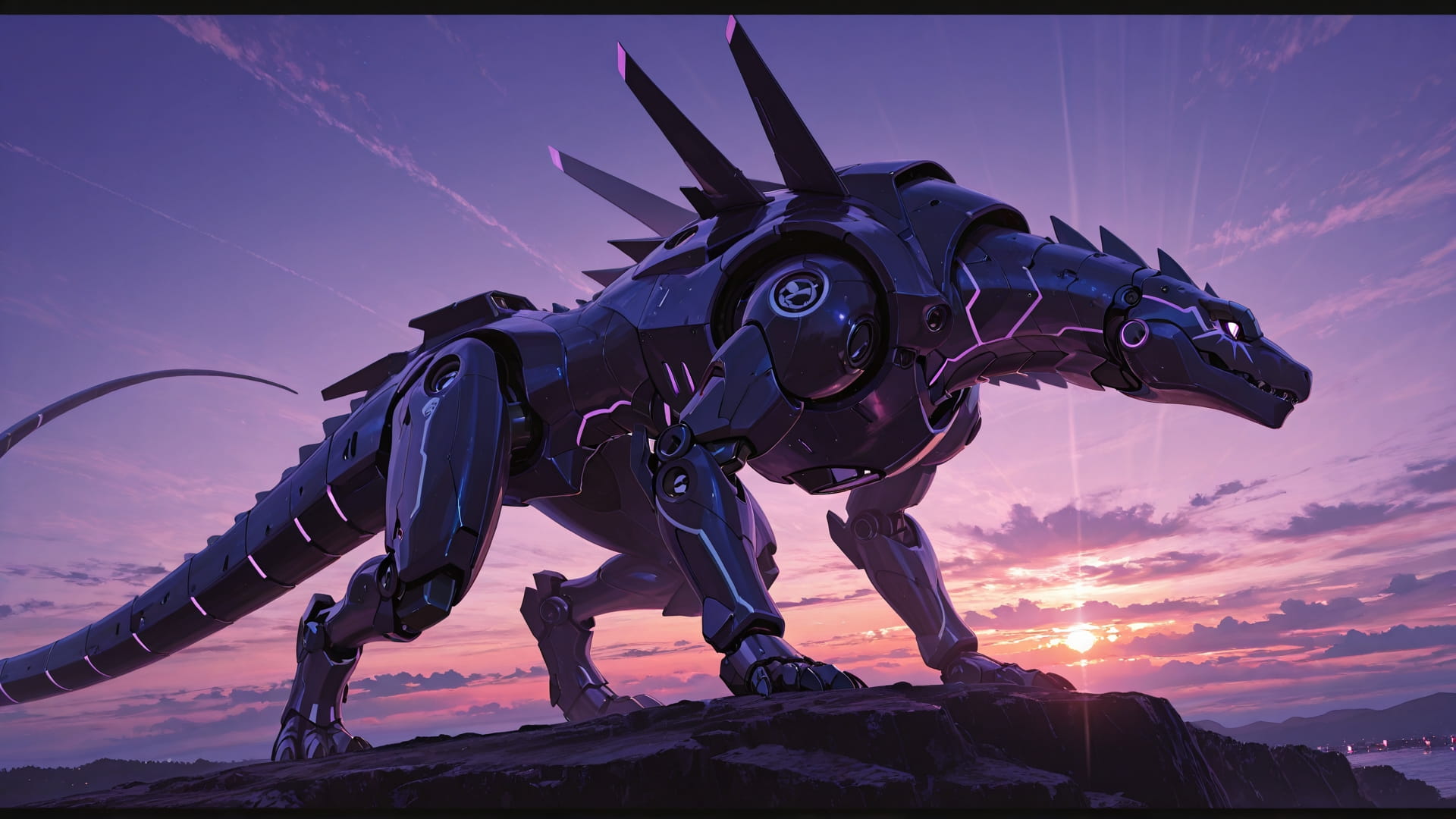 Purple Sunset Sky DramaClub smartphone wallpaper free download, vertical 16:9 format, Purple, Sunset, Sky, Summer