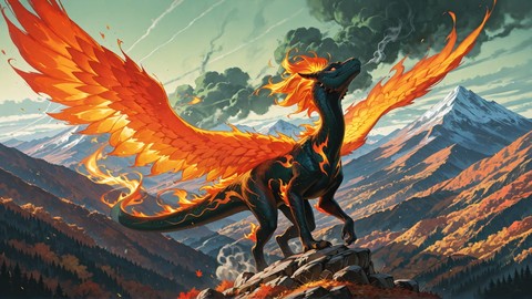 Green Afternoon Mountain Ember smartphone wallpaper free download, vertical 9:16 format, Green, Afternoon, Mountain, Autumn