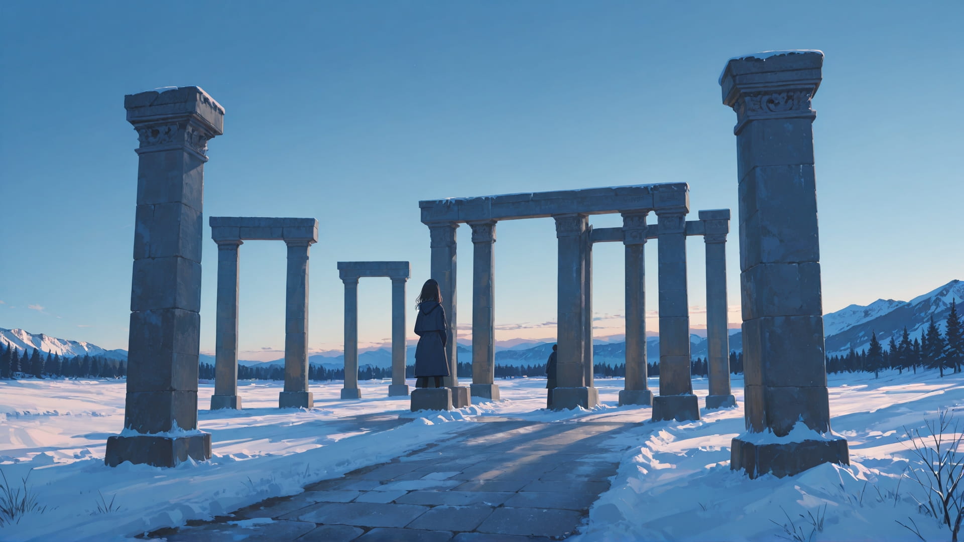 Blue Afternoon Sky England smartphone wallpaper free download, vertical 16:9 format, Blue, Afternoon, Sky, Winter 001