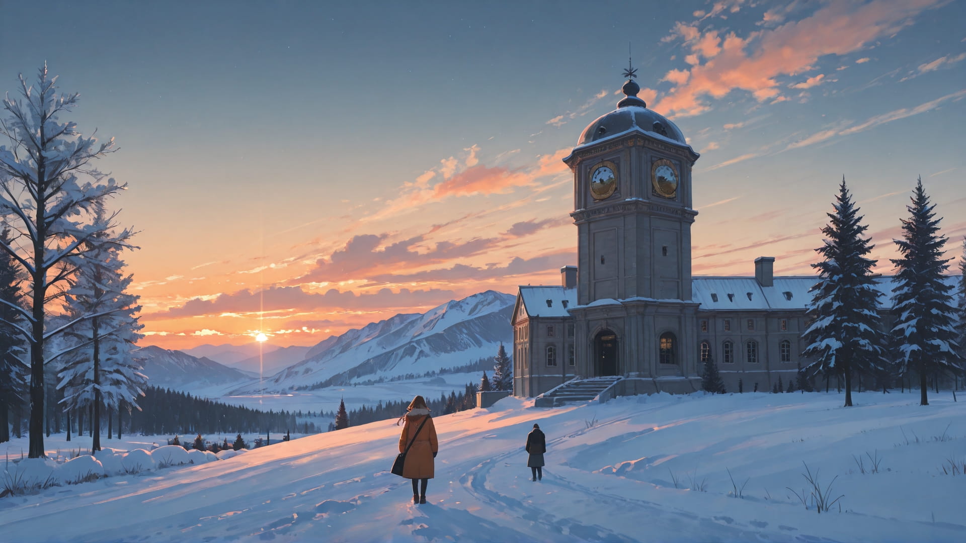 Orange Afternoon Sky England smartphone wallpaper free download, vertical 16:9 format, Orange, Afternoon, Sky, Winter