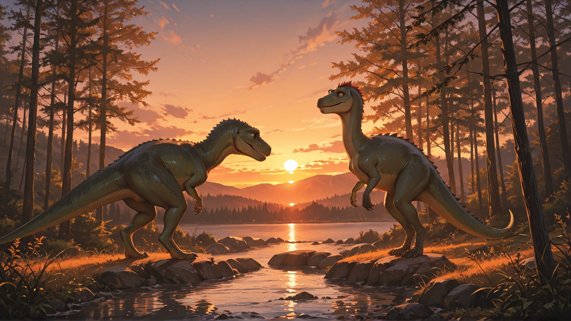 Orange Sunset Nature England smartphone wallpaper free download, vertical 16:9 format, Orange, Sunset, Nature, Summer