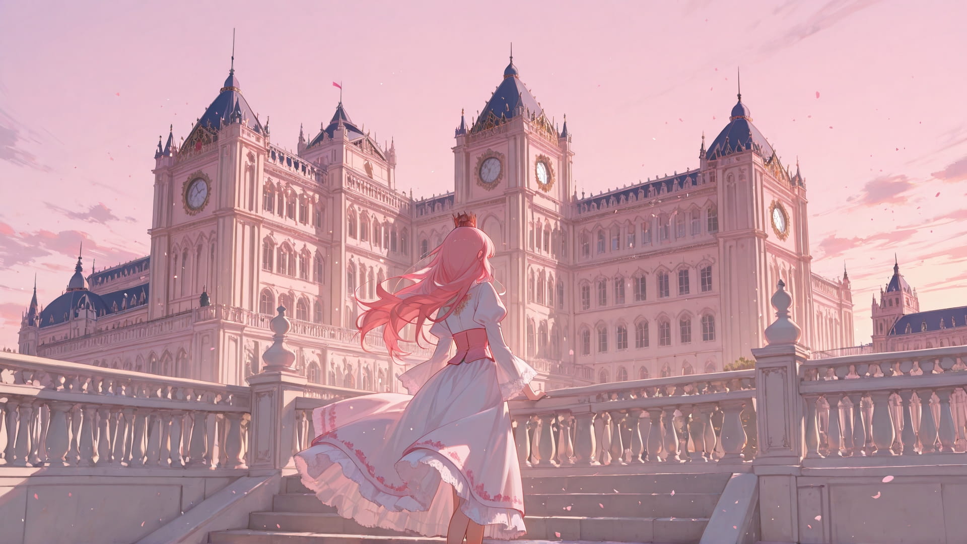 Pink Afternoon Sky England smartphone wallpaper free download, vertical 16:9 format, Pink, Afternoon, Sky, Spring