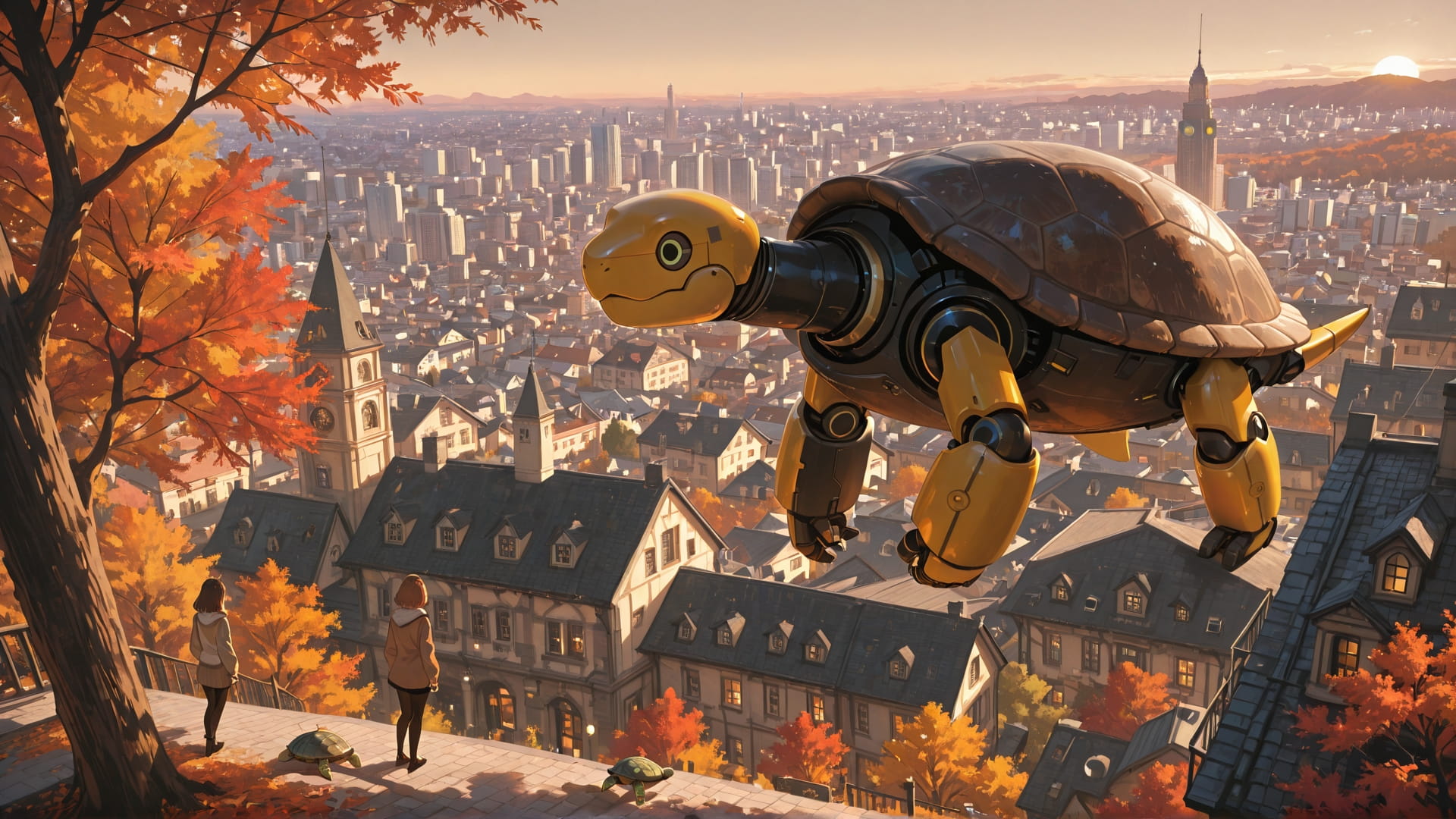 Brown Afternoon City Explorecore smartphone wallpaper free download, vertical 16:9 format, Brown, Afternoon, City, Autumn