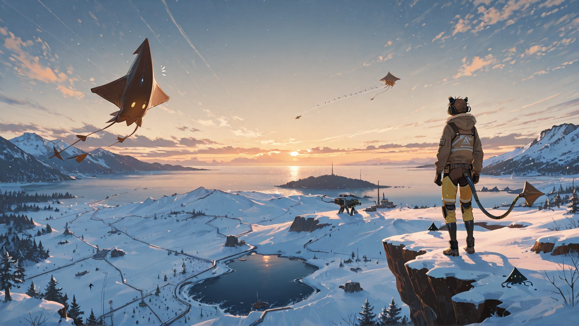 Brown Afternoon Sea Explorecore smartphone wallpaper free download, vertical 16:9 format, Brown, Afternoon, Sea, Winter