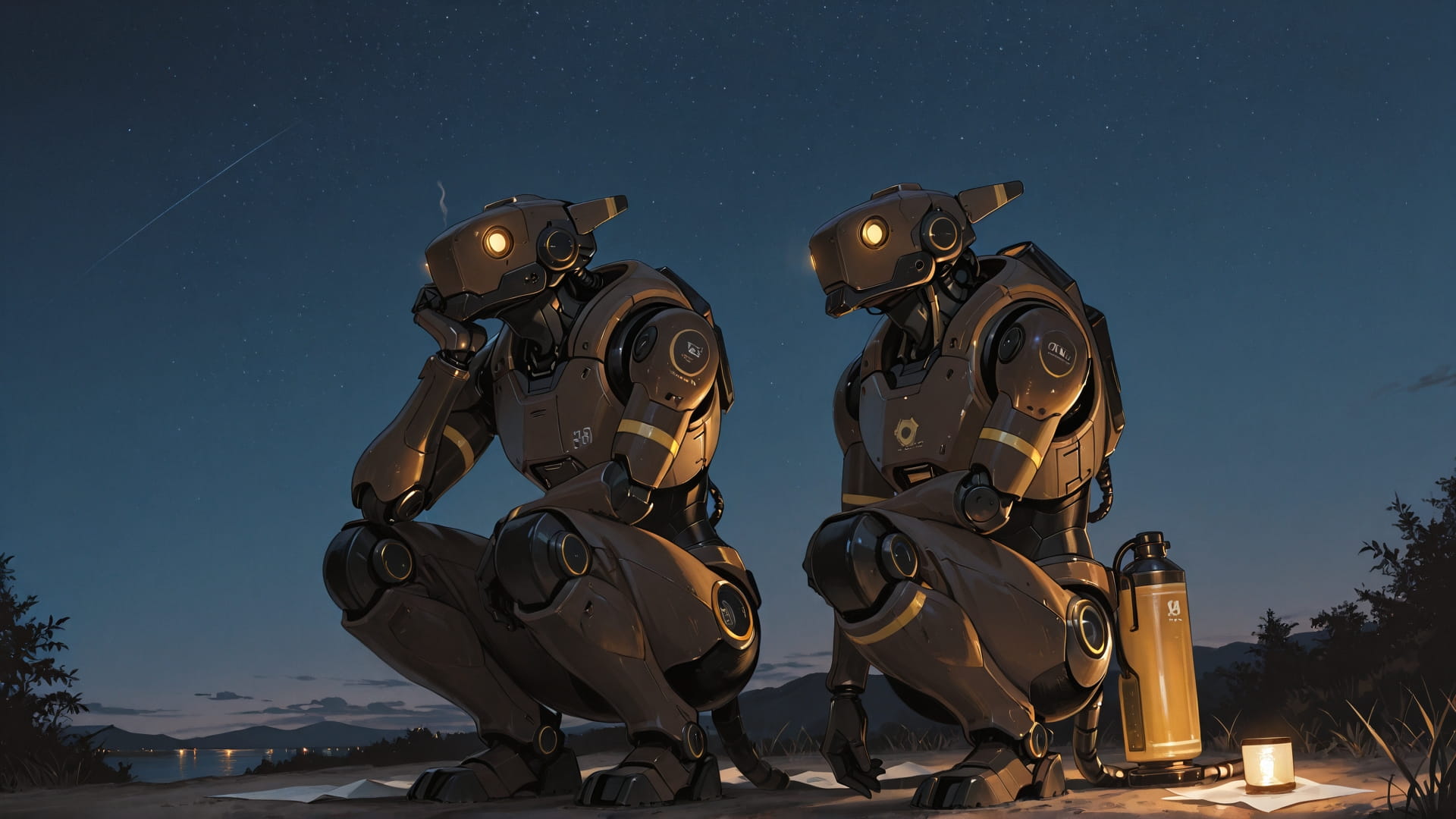 Brown Night Sky Explorecore smartphone wallpaper free download, vertical 16:9 format, Brown, Night, Sky, Summer