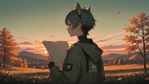 Green Sunset Sky Explorecore smartphone wallpaper free download, vertical 9:16 format, Green, Sunset, Sky, Autumn 001