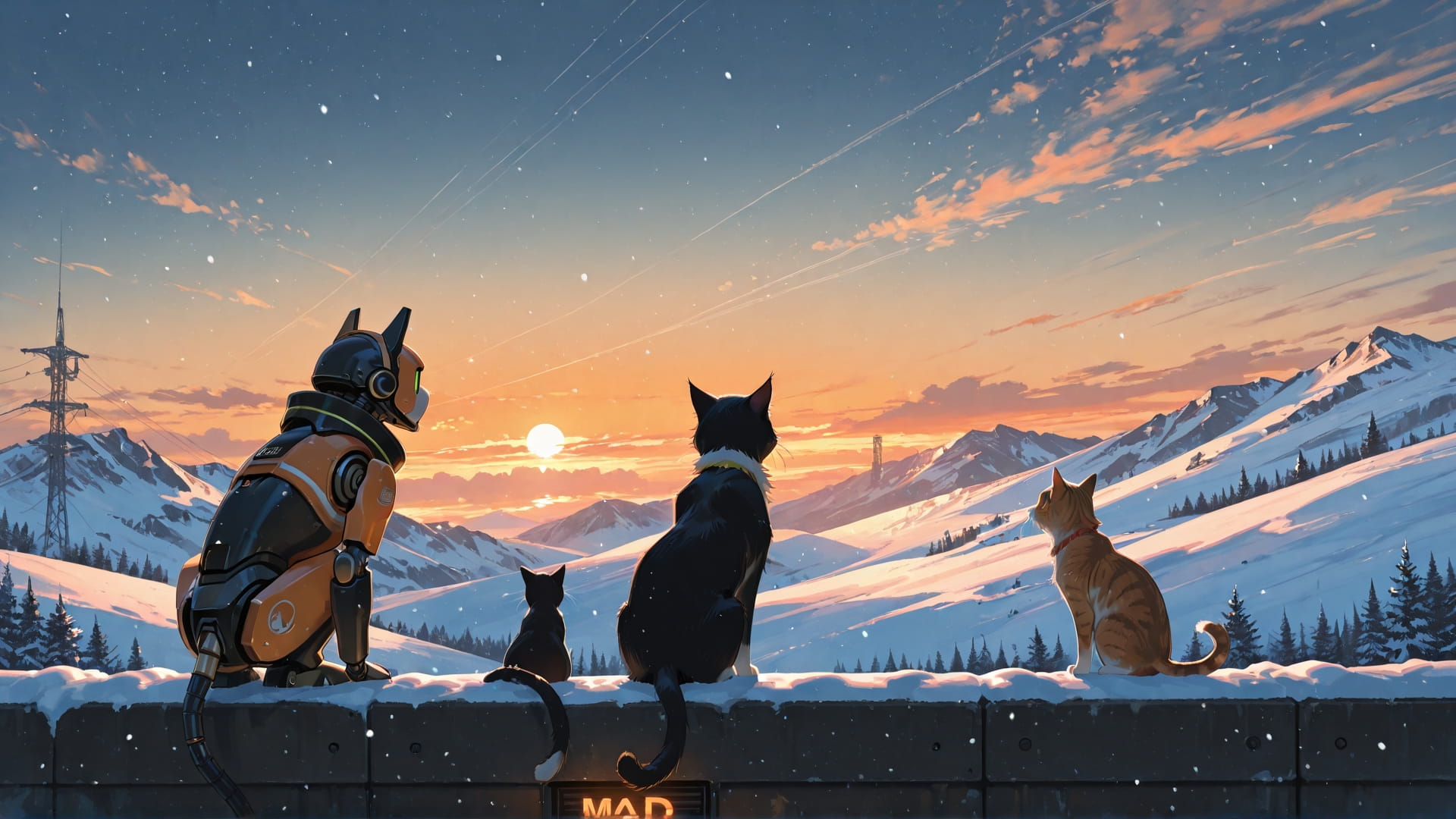 Orange Afternoon Sky Explorecore smartphone wallpaper free download, vertical 16:9 format, Orange, Afternoon, Sky, Winter