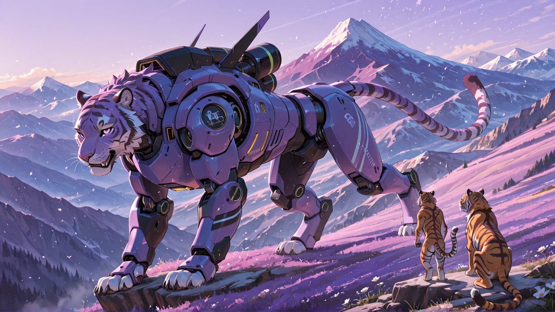 Purple Afternoon Mountain Explorecore smartphone wallpaper free download, vertical 16:9 format, Purple, Afternoon, Mountain, Spring