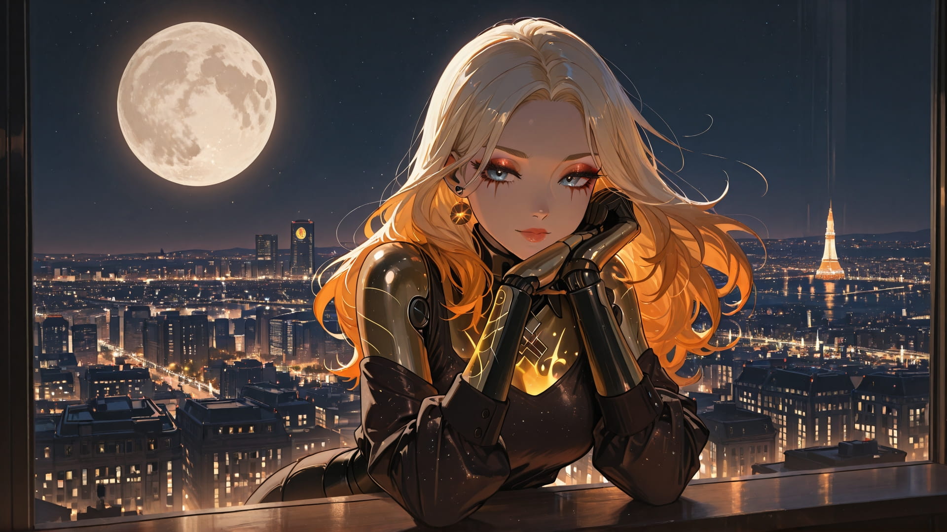 Brown Night City ExtraCelestial smartphone wallpaper free download, vertical 16:9 format, Brown, Night, City, Summer