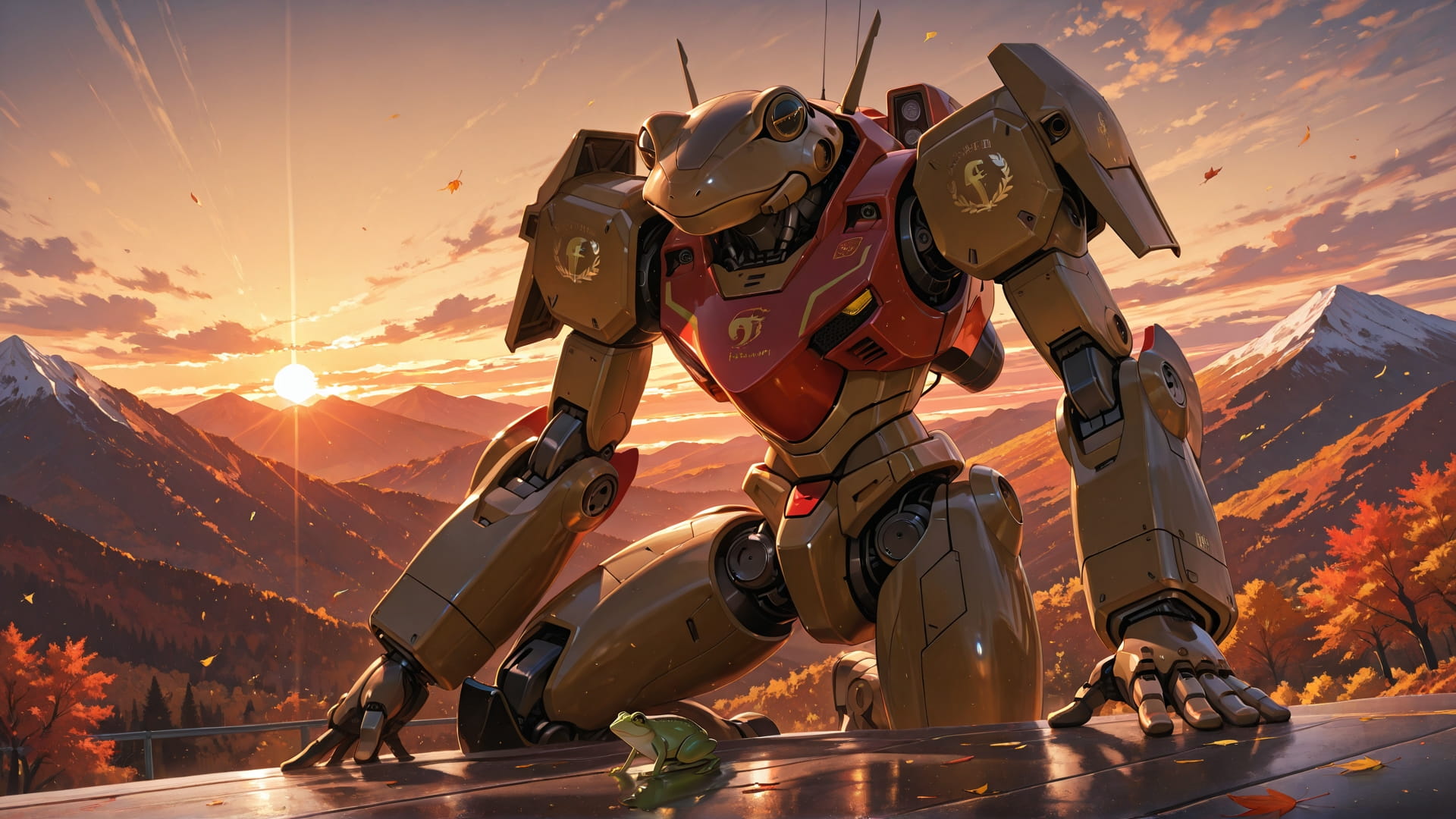 Brown Sunset Mountain F1 smartphone wallpaper free download, vertical 16:9 format, Brown, Sunset, Mountain, Autumn