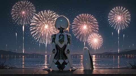 Brown Night Sky Fireworks smartphone wallpaper free download, vertical 9:16 format, Brown, Night, Sky, Summer